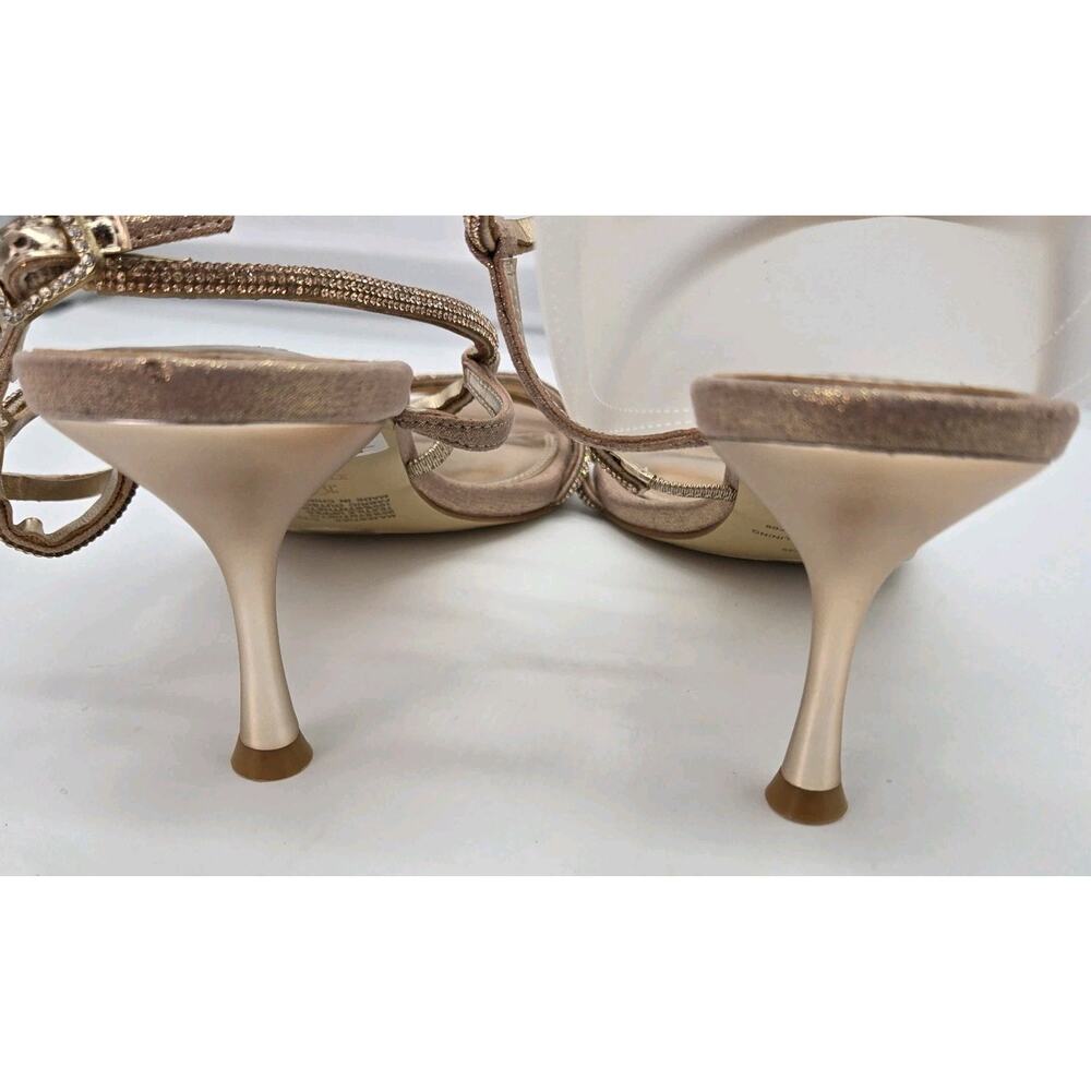 Dune London Majesty Rose Gold Rhinestone Kitten Heel Sz 8 39EU NEW Glam Wedding - Picture 6 of 11